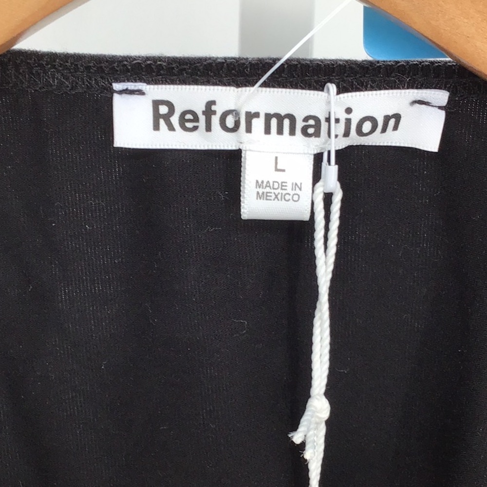 Reformation Elegant Black Maxi Dress Size L - Picture 6 of 10